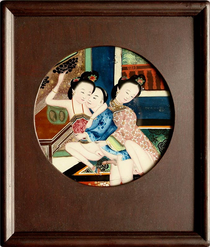 Pintura - Vidrio Invertido - Enmarcado - Qing